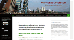 Desktop Screenshot of construcsoft.com